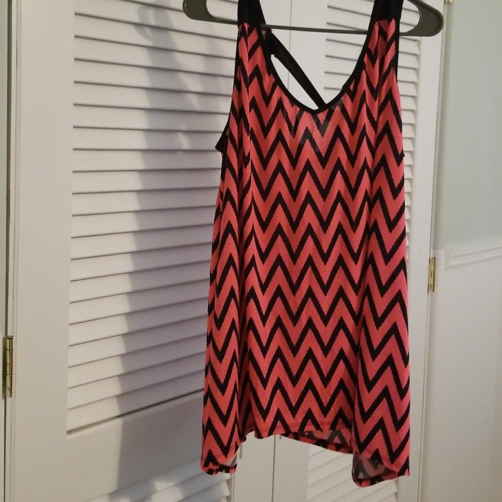 Plus size chevron top